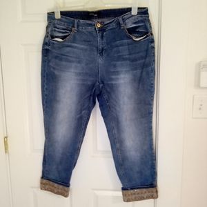 Stich Star Jeans Size22w Color Blue.
